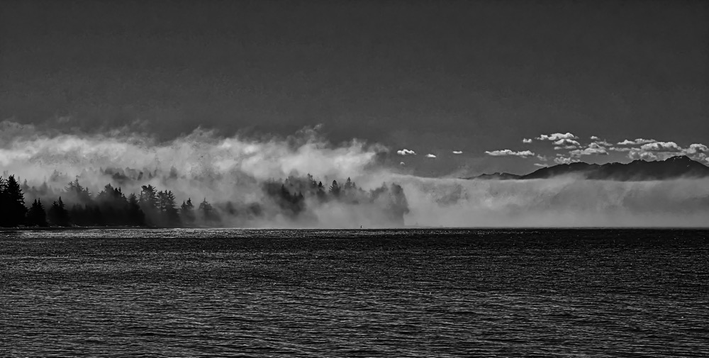 Fog Off of Sooke, British Columbia